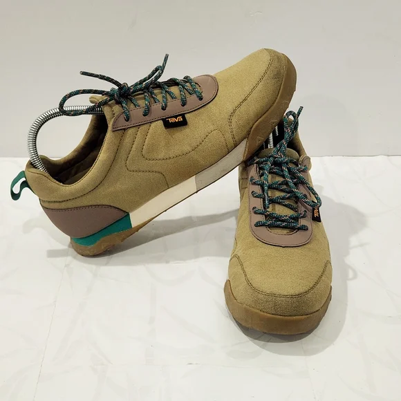 Teva Wyldland Aloe Olive Green Hiking Outdoor Canvas Women's Shoes 9.5 - Picture 1 of 9